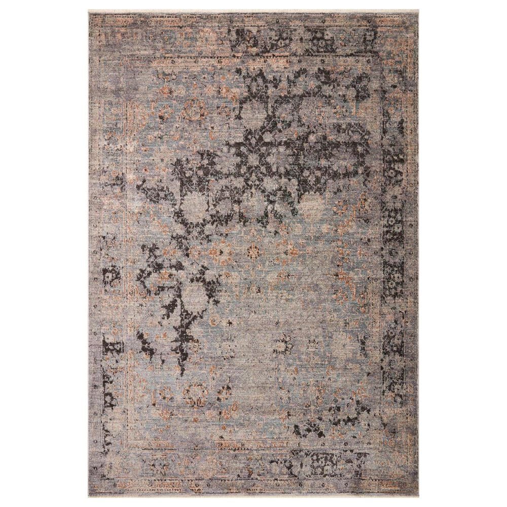 Loloi Sonnet 5" x 7"10" Charcoal and Slate Area Rug, , large