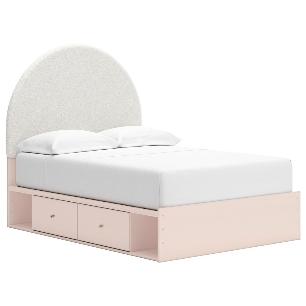 Ashley Wistenpine Full Upholstered Panel Bed with 2 Storage Units, , large
