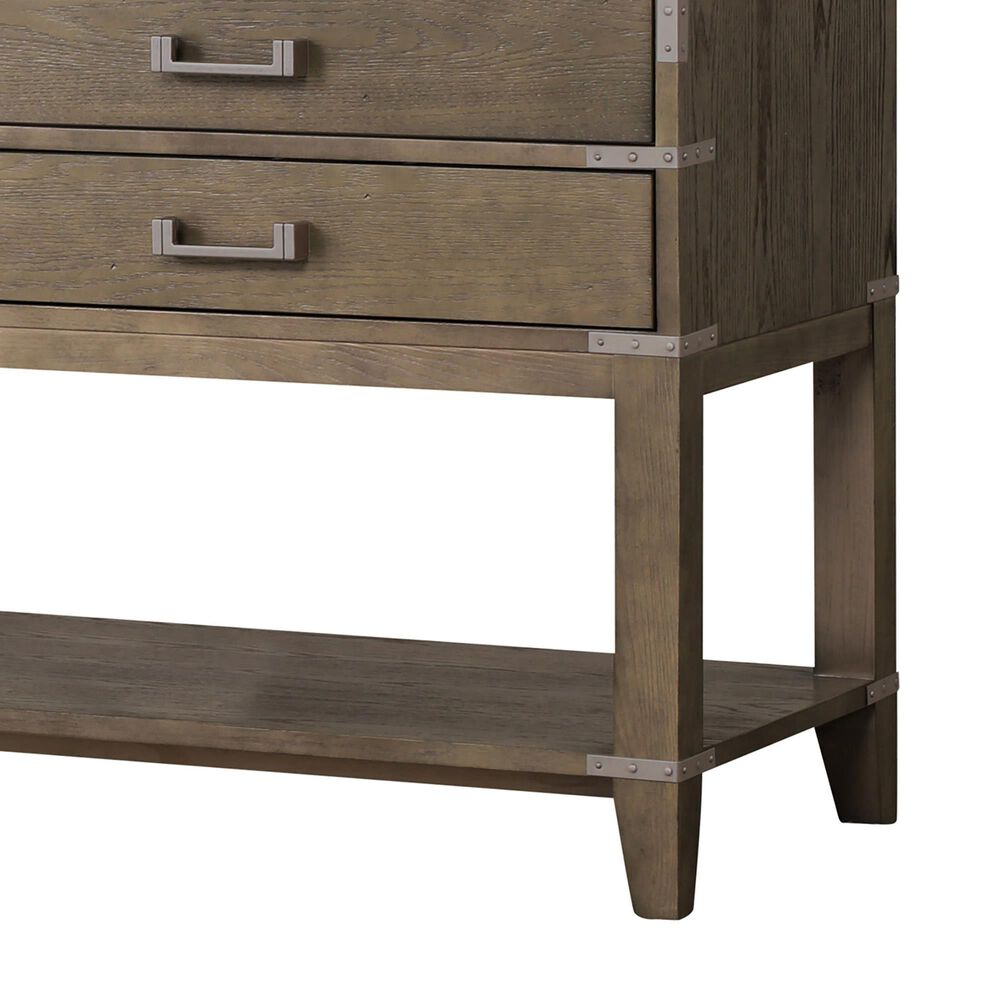 Lexora Home Norwalk 84&quot; Double Bathroom Vanity in Grey Oak with White Quartz Top and Rectangular Sinks, , large
