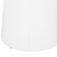 Hearth and Haven Large Patio End Table with Circular Design in White, , large