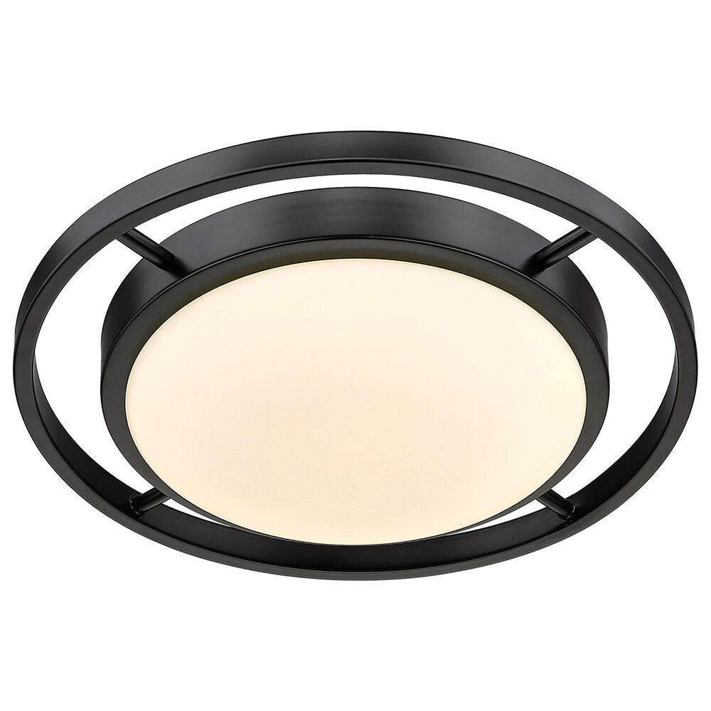 Golden Lighting 13.5&quot; Astra Flush Mount in Matte Black, , large