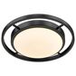 Golden Lighting 13.5" Astra Flush Mount in Matte Black, , large