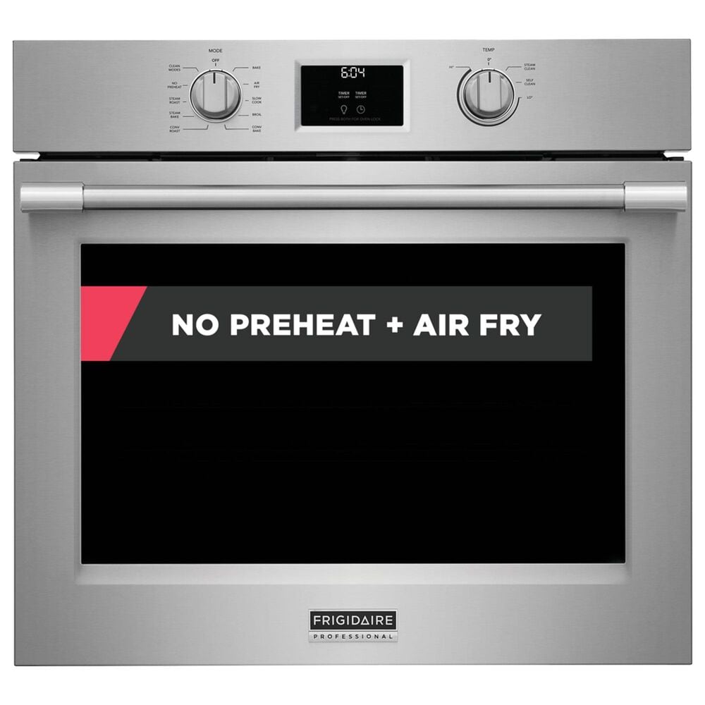 Frigidaire Professional 30" Single Wall Oven with No Preheat + Air Fry in Stainless Steel, , large