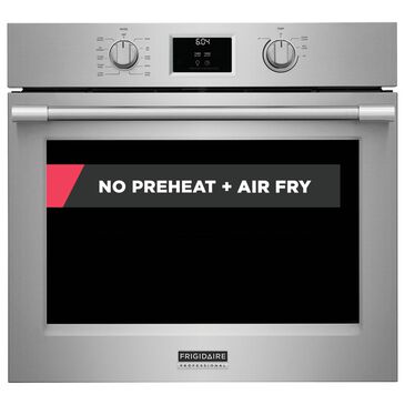 Frigidaire Professional 30" Single Wall Oven with No Preheat + Air Fry in Stainless Steel, , large