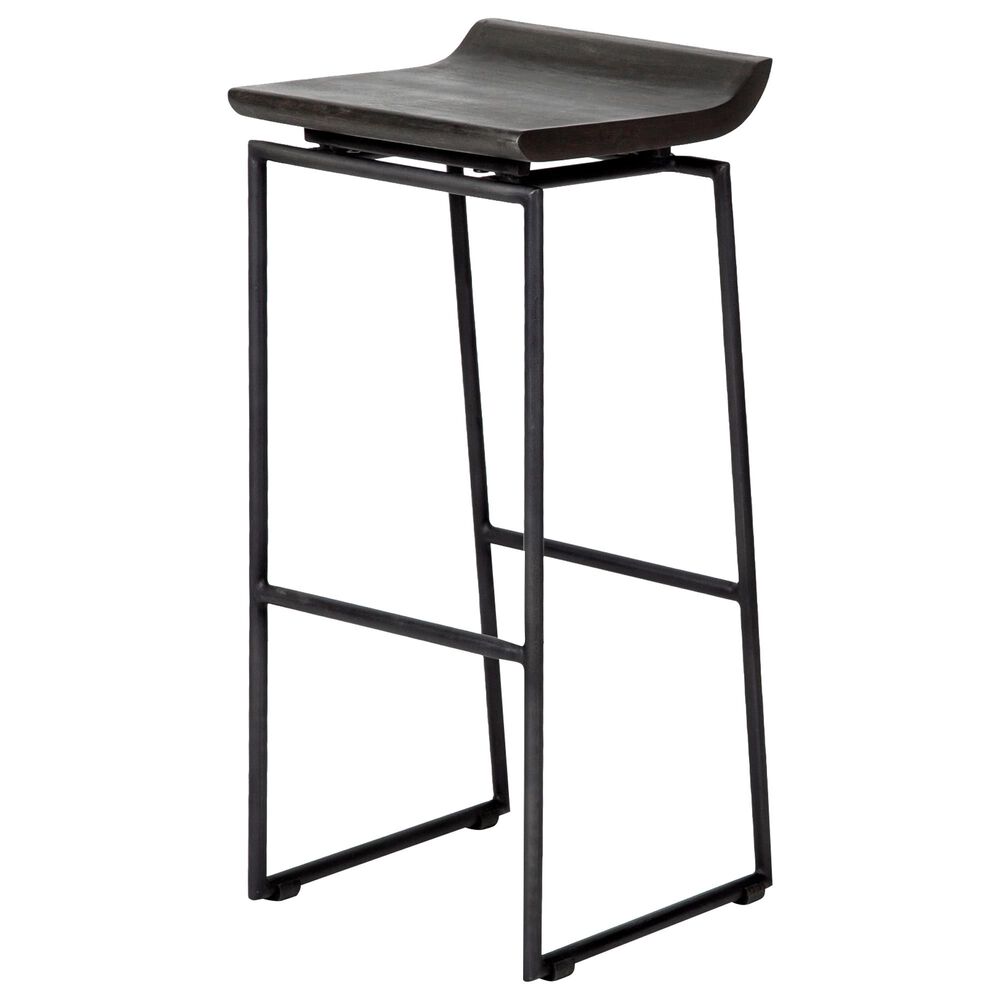 Mercana Givens II Barstool in Matte Black and Dark Brown, , large