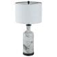 A&B Home Sarris Swirl Table Lamp in Gray and White, , large