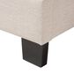 Baxton Studio Emerson King Upholstered Panel Bed in Light Beige, , large
