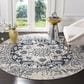 Safavieh Madison MAD603D 11" Round Cream and Navy Area Rug, , large