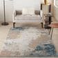 Nourison Rustic Textures RUS13 Grey and Blue 6" x 9" Area Rug, , large