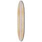 Creative Coop 65.6" x 15" Coastal Decorative Surfboard Wall Decor with Stripe Design in Light Natural and White, , large