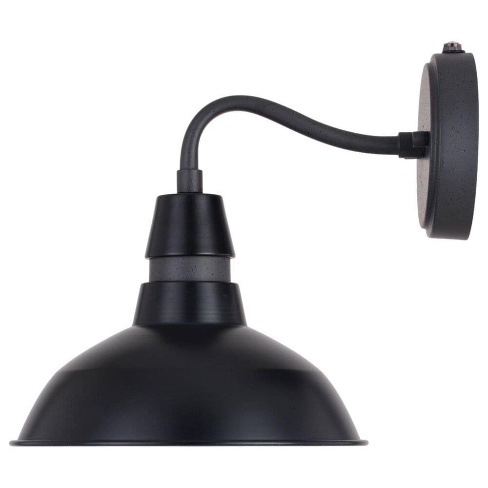 Vaxcel Buena Park 1-Light Outdoor Wall Sconce in Vintage Black and Matte White, , large