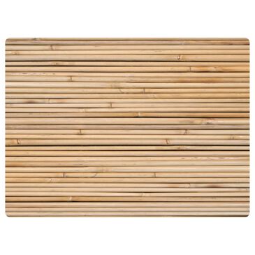 Bungalow Flooring Bamboo 3" x 4" Khaki Desk Chair Mat, , large