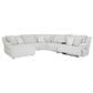 Ashley Top Tier 6-Piece Manual Reclining Sectional with Chaise in Alloy, , large