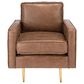 Safavieh Carlotta Accent Chair in Brown, , large