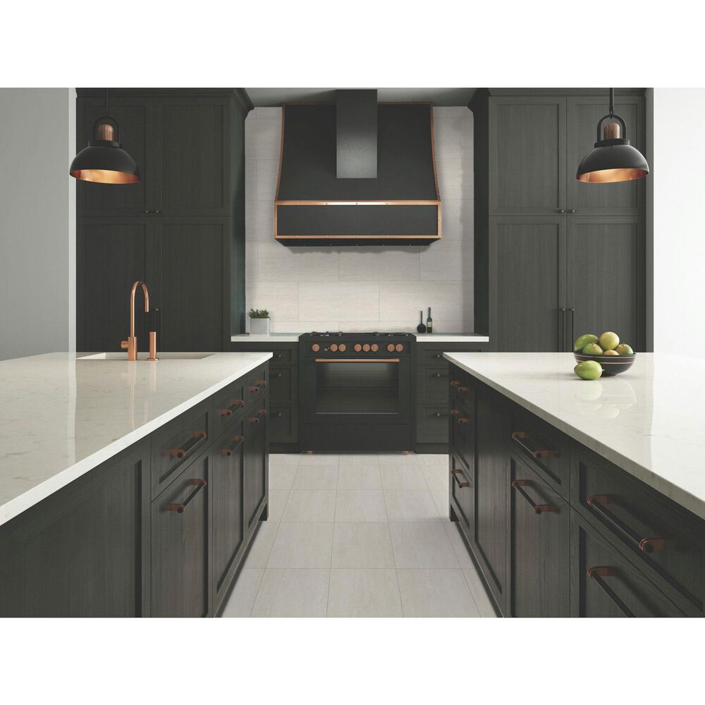 Dal-Tile Haddonstone Peony Rectangle Vein Cut 12" x 24" Matte Porcelain Tile, , large