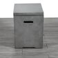 Living Source International Patio Square Fire Pit Propane Tank Cover in Natural Concrete, , large