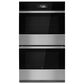 JennAir Noir 30" Smart Double Wall Oven with MultiMode and Four Racks in Stainless Steel, , large
