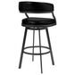 Blue River Dione 26" Swivel Counter Stool in Vintage Black, , large