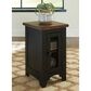 Ashley Valebeck Chair Side End Table in Black and Brown, , large