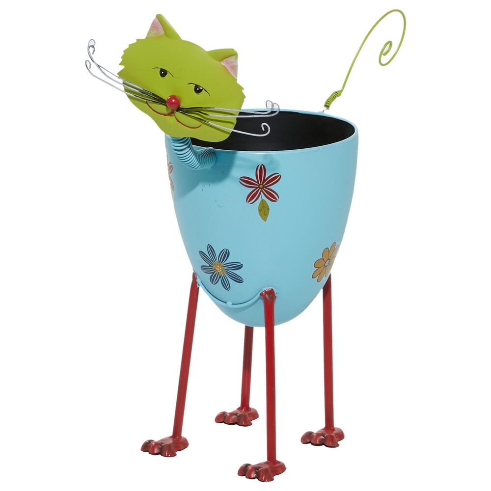 Maple and Jade Farmhouse Planter in Green, Blue and Red, , large