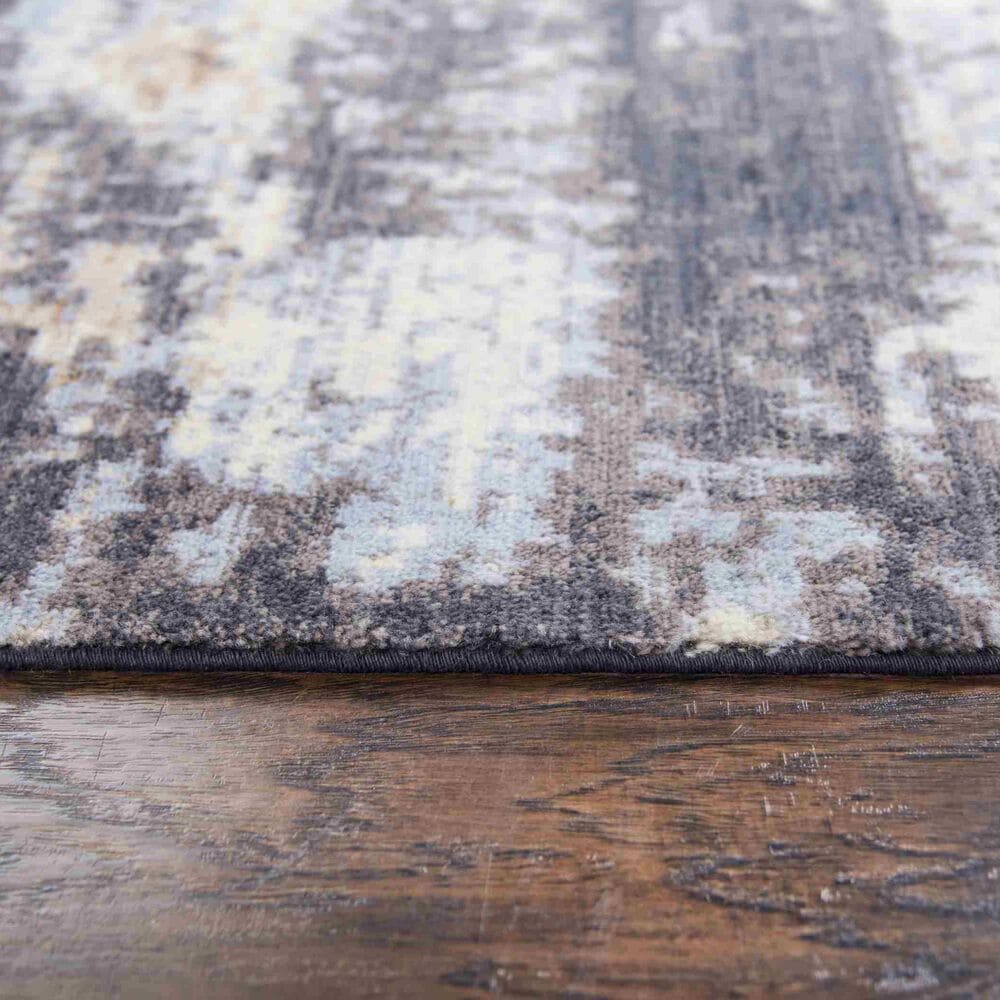 Rizzy Gossamer Rust, Grey, Ivory, Beige, Brown, Orange, and Periwinkle 8&#39; x 10&#39; Area Rug, , large