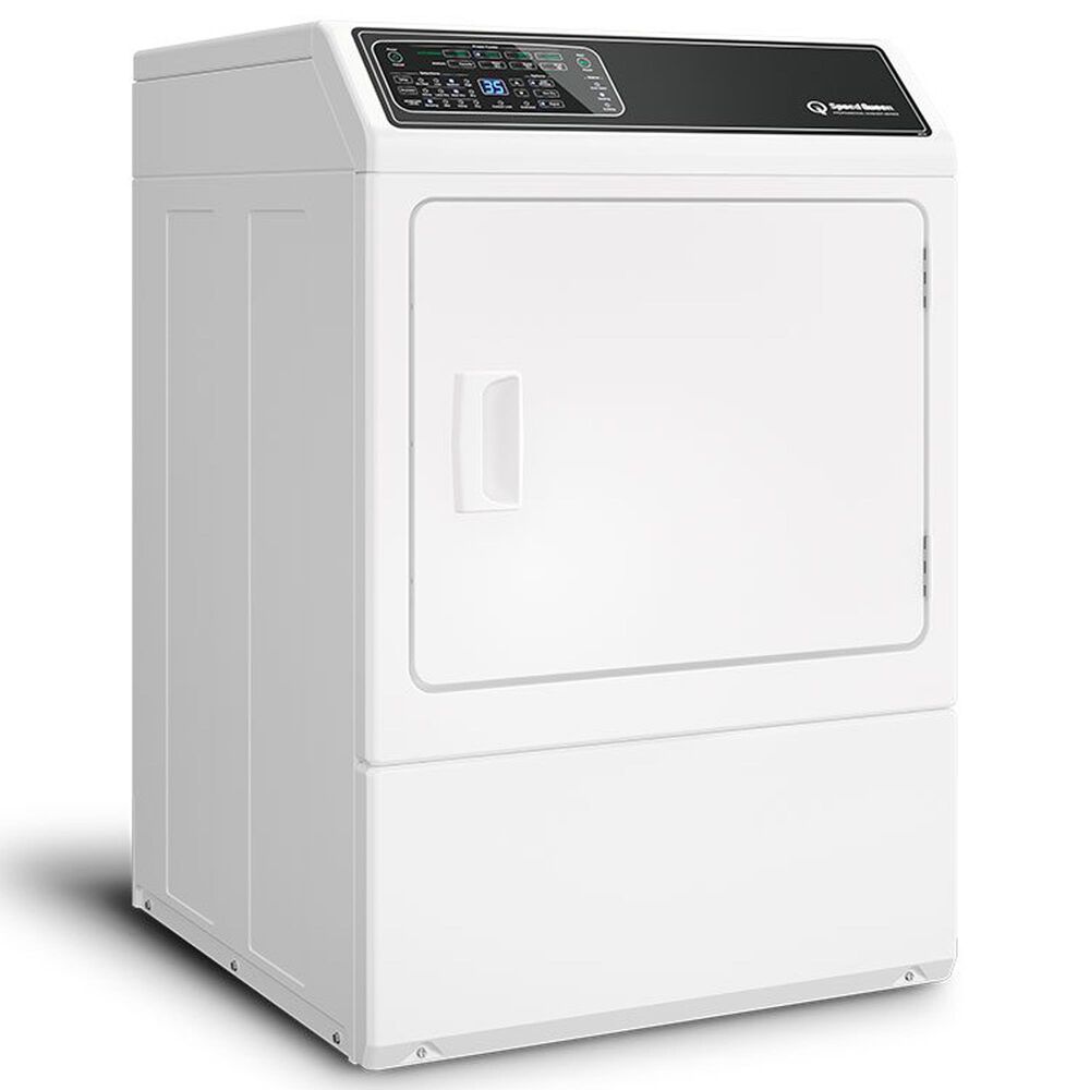 Speed Queen 7.0 Cu. Ft. Front Load Electric Dryer with Steam in White, , large