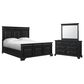 Mayberry Hill Passages 3-Piece King Panel Bedroom Set in Black, , large