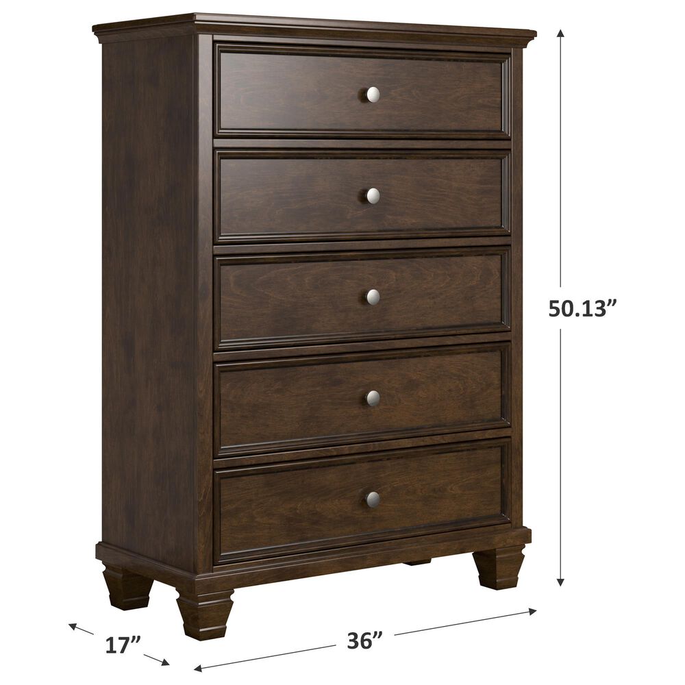 Ashley Danabrin 5-Drawer Chest in Brown, , large