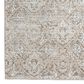 Radici USA Livigno Damask 5"3" x 7"3" Beige Area Rug, , large
