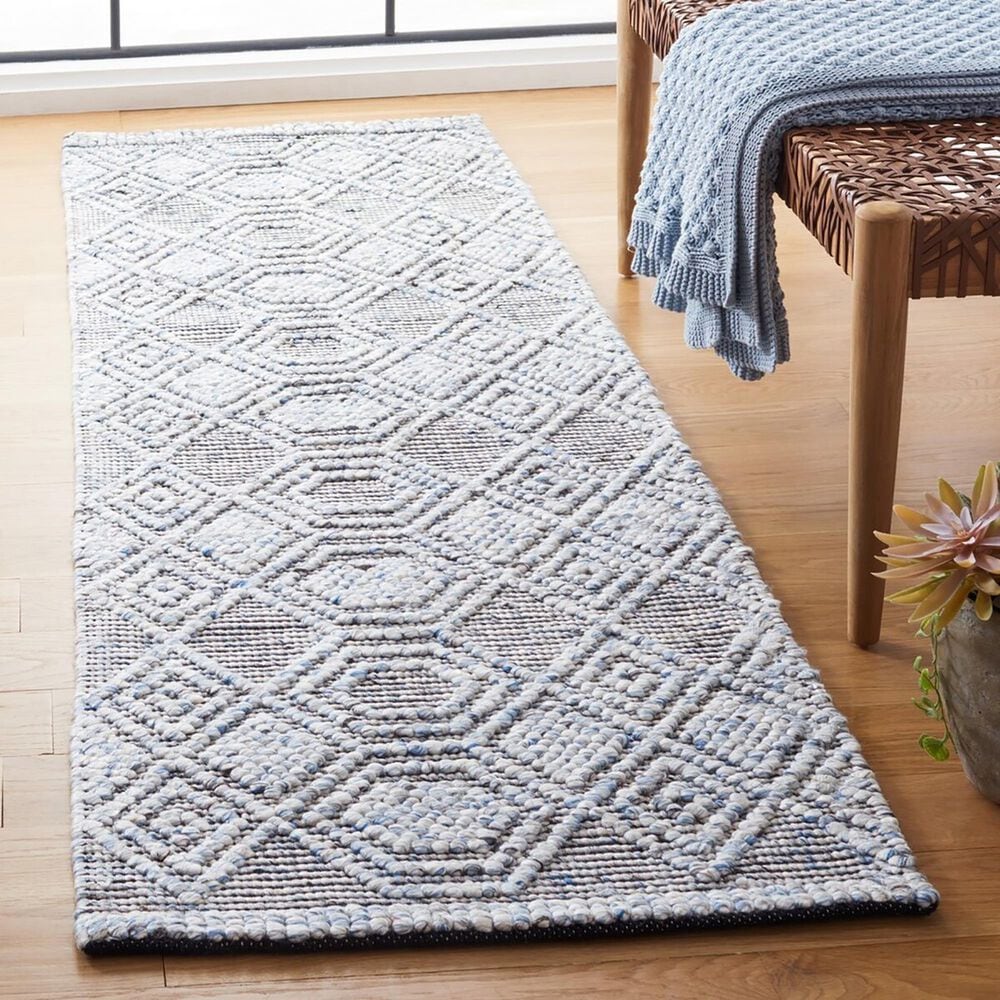 Safavieh Natura NAT312M 2&#39;3&quot; x 8&#39; Blue Runner, , large