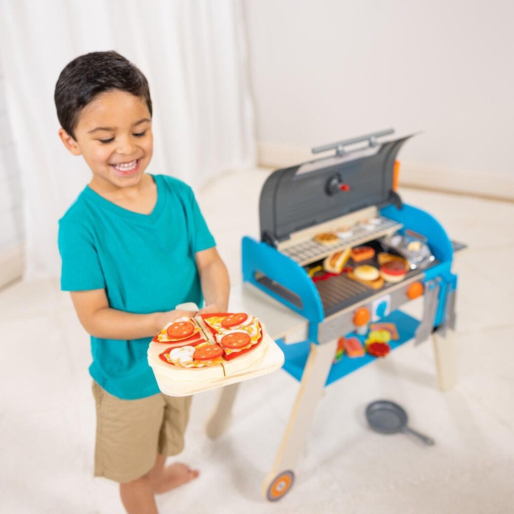 Melissa &amp; Doug Deluxe Grill and Pizza Oven Play Set, , large