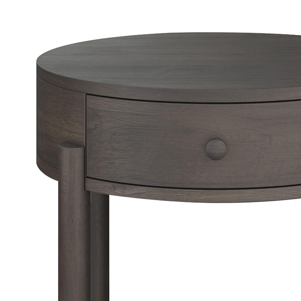 Nicolette Home Hadleigh Round End Table in Coffee Bean, , large