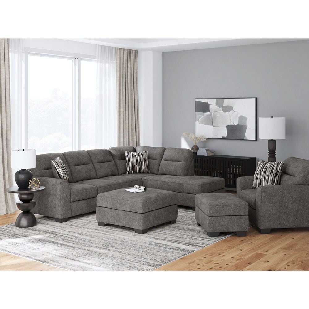 Ashley Olten Rectangular Ottoman in Graphite, , large