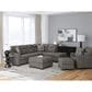 Ashley Olten Rectangular Ottoman in Graphite, , large