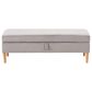 CorLiving Perry Storage Ottoman in Light Grey Velvet, , large