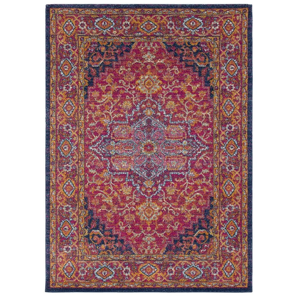 Surya Harput HAP-1009 3"10" x 5"7" Garnet, Blue and Saffron Area Rug, , large