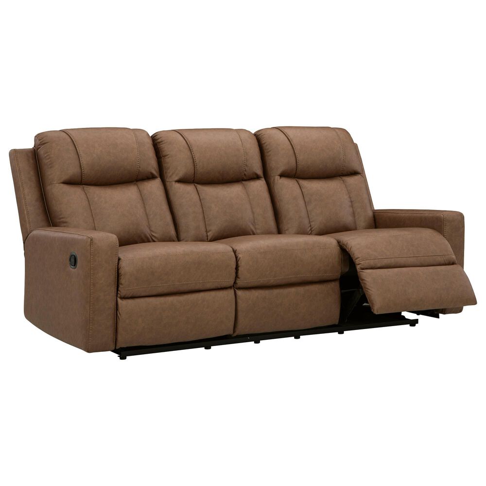 Ashley Mackmenville Manual Reclining Sofa in Caramel, , large