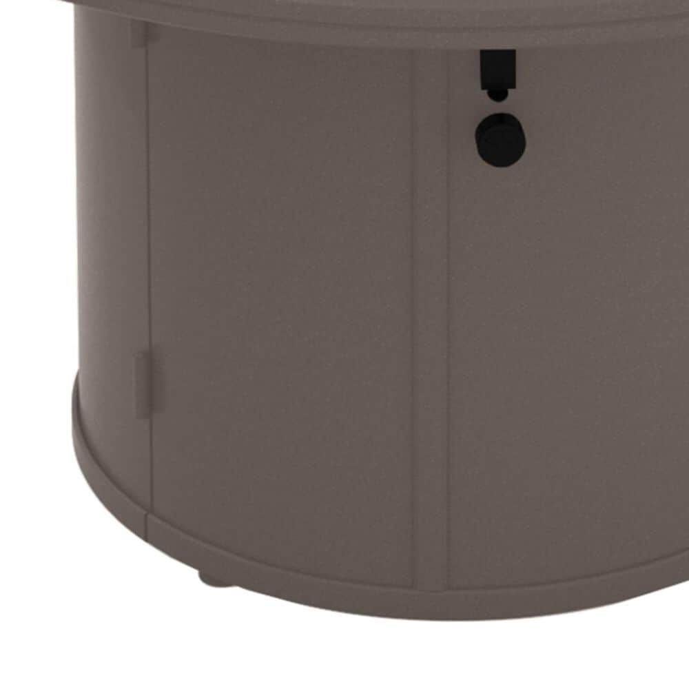 Tropitone Banchetto Round Fire Pit Table in Graphite, , large