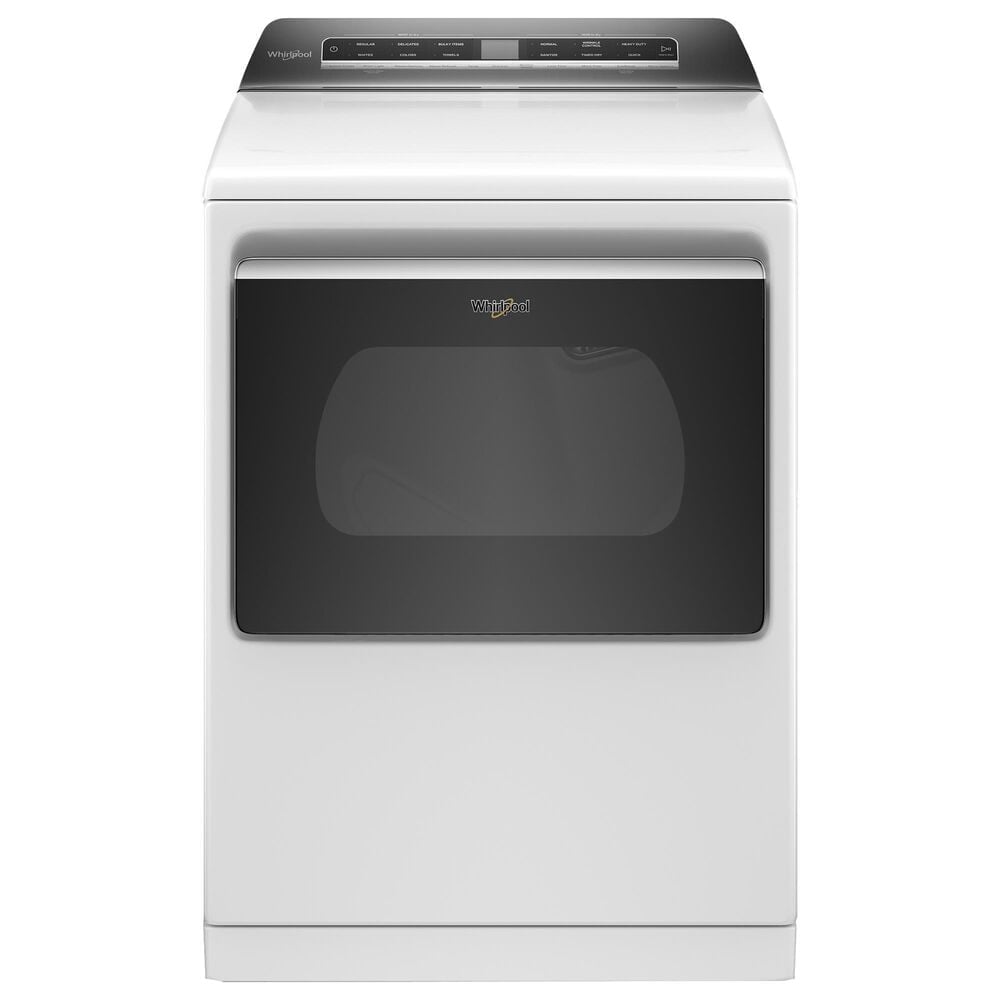 Whirlpool 7.4 Cu. Ft. Top Load Electric Dryer with Steam in White, , large