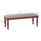 Linon Home Decor Trimble Dining Bench in Red, , large