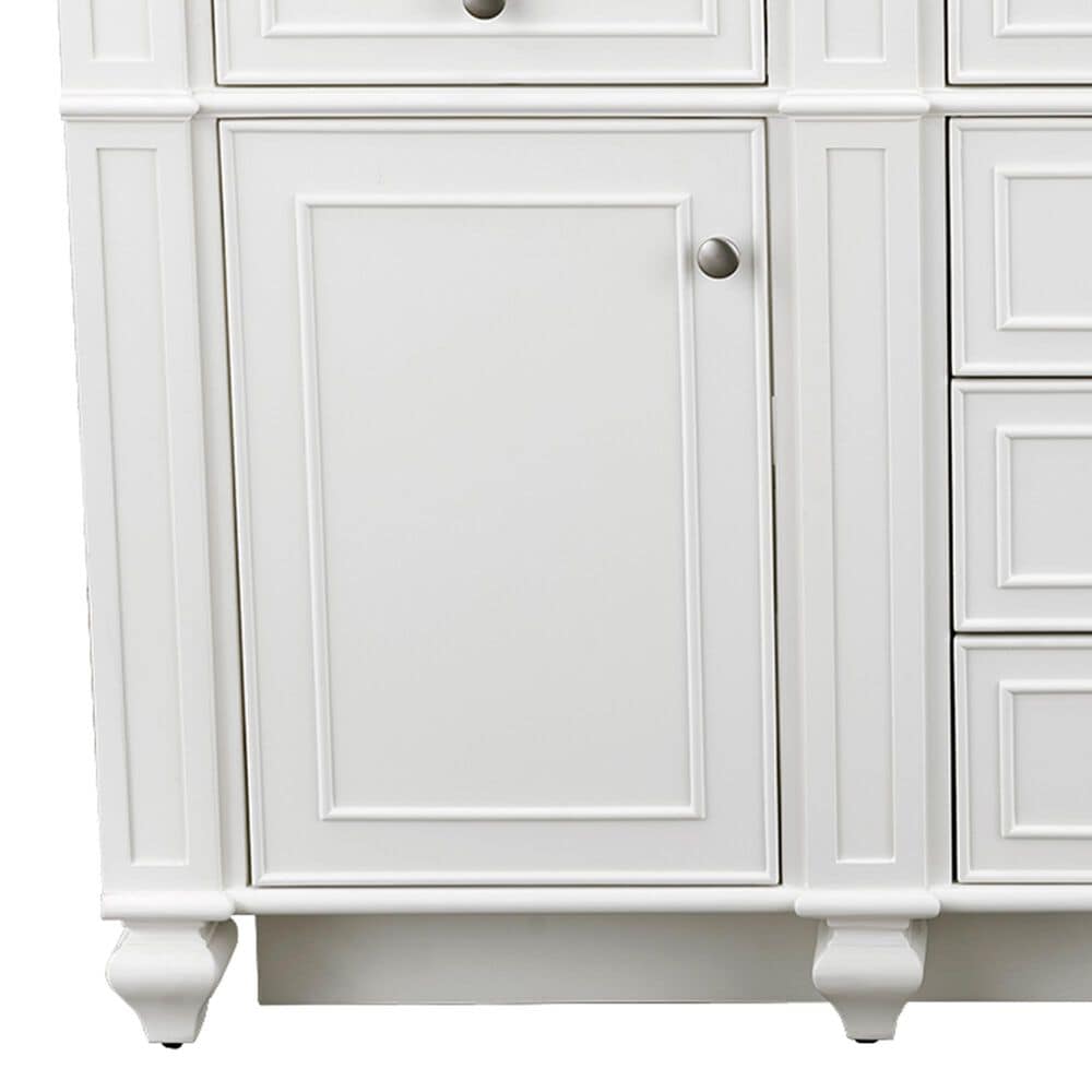 James Martin Bristol 60" Double Bathroom Vanity Cabinet in Bright White, , large