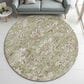 Dalyn Rug Company Silk Road Aloe, Fern, Taupe, Ivory and Copper 8" Round Area Rug, , large