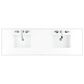 James Martin Vanities Breckenridge 72" Double Bathroom Vanity in Serenity Blue with 3 cm White Zeus Quartz Top and Rectangular Sinks, , large