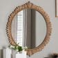 Baxton Studio Caitlin Round Accent Wall Mirror in Antique Gold, , large