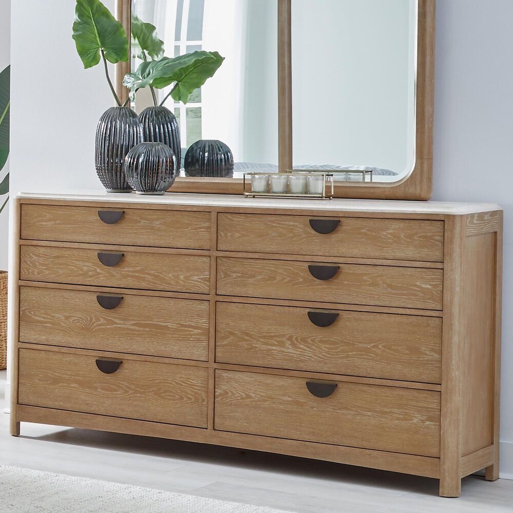 Simeon Collection Escape 8-Drawer Dresser in Natural Patina and Sandstone, , large