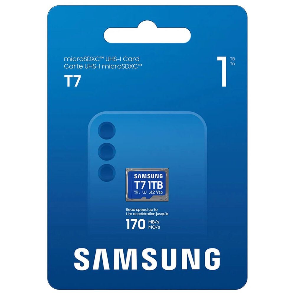 Samsung 1TB T7 UHS-I microSDXC Memory Card in Blue, , large