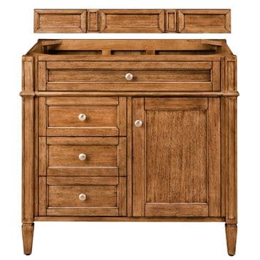 James Martin Brittany 36" Single Bathroom Vanity Cabinet Only in Saddle Brown, , large