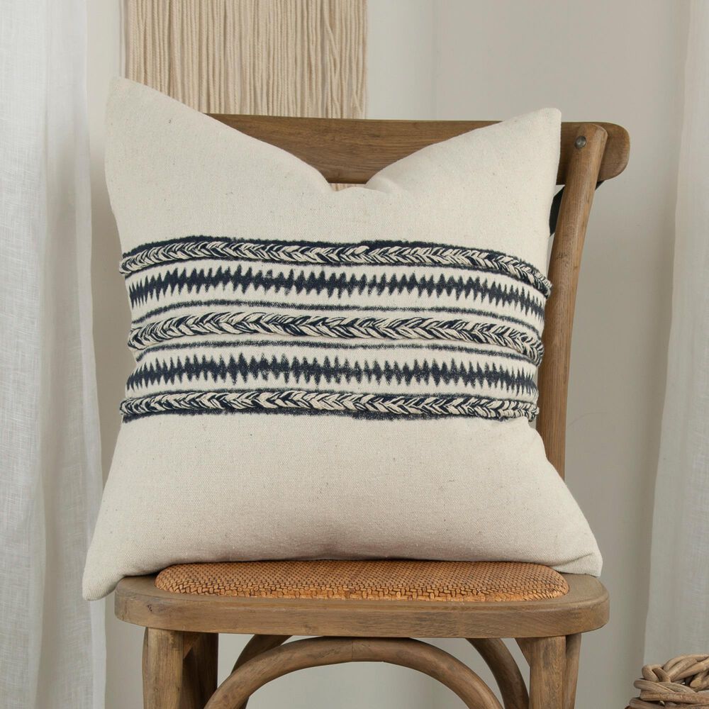 Rizzy Home Donny Osmond 20" Pillow Cover in Charcoal, , large