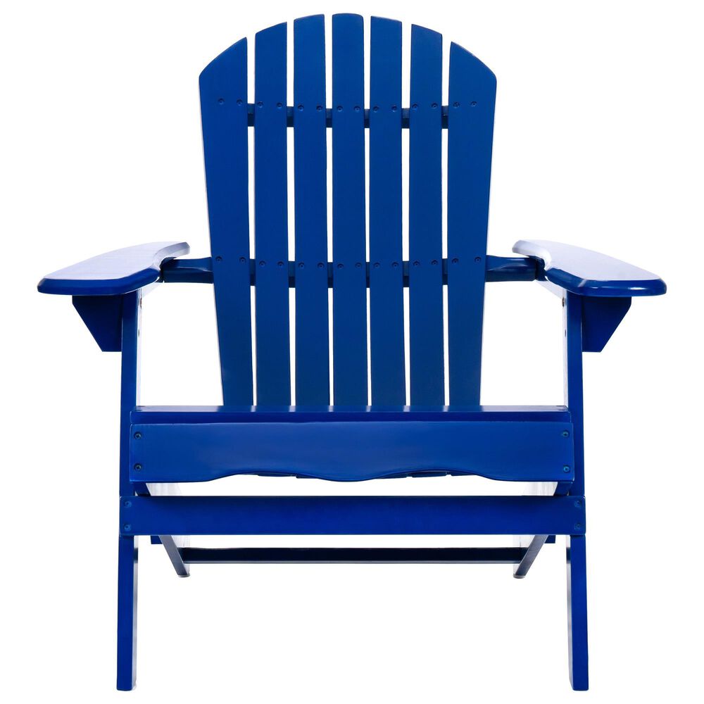 Hearth and Haven Malibu Outdoor Folding Adirondack Chair in Blue, , large