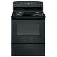 GE Appliances 30" Free-Standing Electric Range with Dual Element Bake in Black, , large